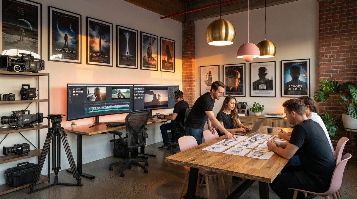 四虎影院影视传媒公司办公环境