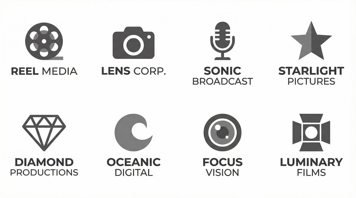 四虎影院合作影视品牌Logo墙